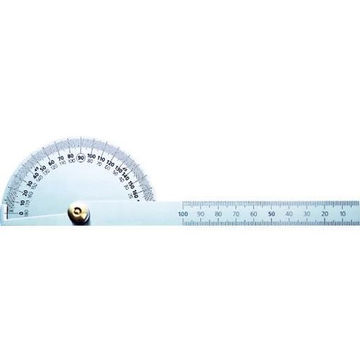 TRUSCO(トラスコ)プロトラクターステンレスシルバー仕上げ竿全長204mmTP-19Wx10【ケース販売】