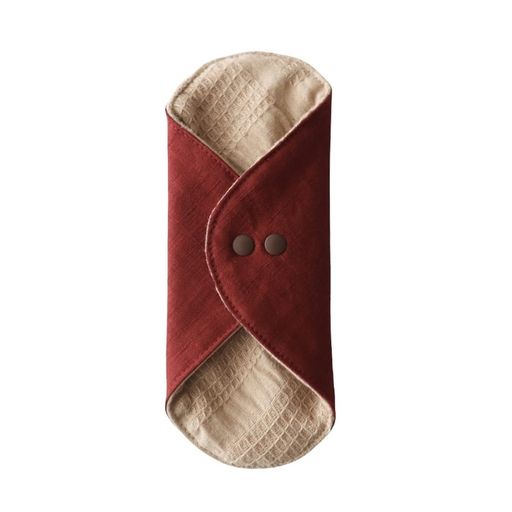 華布オーガニックコットンのあたため布Mサイズ(約15x約15cm)無地(紅)