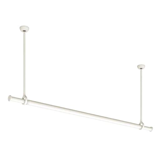 カラー:ホワイトセット内容:本体バー1本、ブラケット2個、吊りポール2本、取付ネジ(ナベ3.5x35mm)材質:【本体バー】バー:アルミニウム合金押出型材、キャップ:ナイロン樹脂・ポリエステルエラストマー、【吊りポール】ポール:アルミニウム...