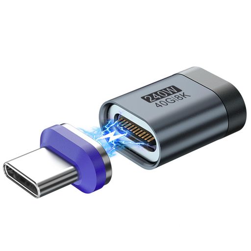 GLOWZENusbcマグネットマグネットusb-c240W磁気吸着式急速充電USB4.040G/8K多機能拡張ドック高速充電データ転送(グレー)