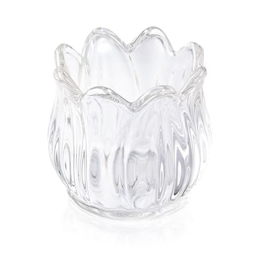 Annhuaキャンドルホルダー燭台透明ガラスキャンドルスタンドチューリップおしゃれ花蝋燭立てインテリア癒しろうそく立てロマンチック雰囲気キャンドルグラスホルダーキャンドルプレゼ…