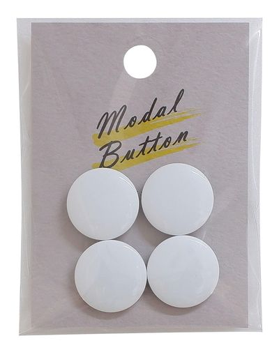 ミササマーブルボタンツヤ18mm4個入COL.白MB-02