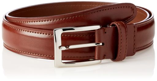 [プレリーギンザ]牛革3.3cm幅広アンティーク加工ベルトNB15911メンズマロンフリーサイズ(ウエストサイズ95cmまで)(4)