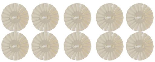 Button - ベルアートカゼイナ貝調ボタン13mm10個入Col.00白AZAC-1144