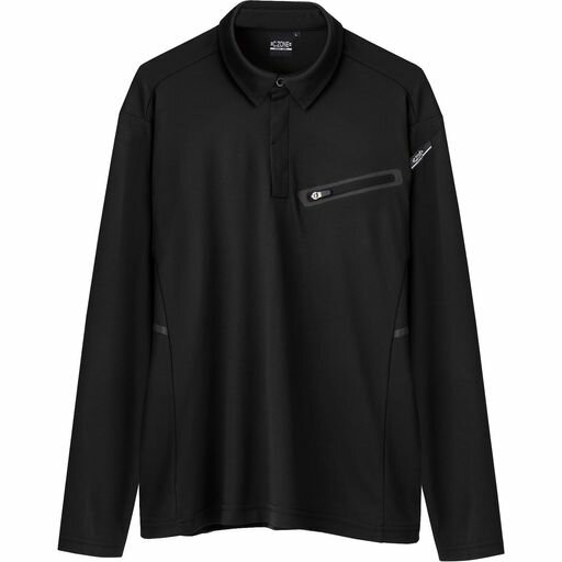 ジーベック(Xebec)長袖ポロシャツクロSS6115-90-SS