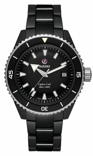 [Rado]ダイバーズウォッチCaptainCookR32129152メンズブラック