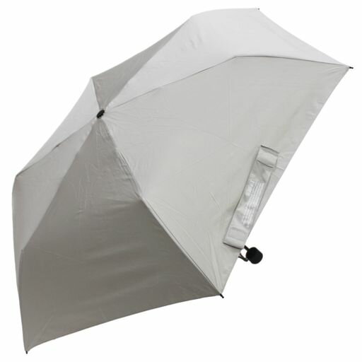 快滴DRY超撥水男女兼用耐風無地ミニ折傘グレー55cmHL2455CHMN