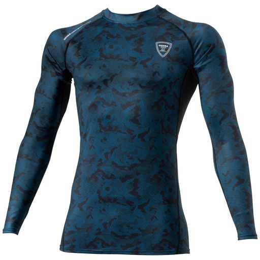 XEBEC長袖コンプレッション6630-125-S迷彩ブルー6630-125-S