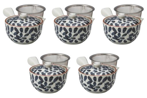 5個セットタコ唐草U付雀口中急須[10.5x8cm250cc]|有田焼急須有田焼セトモノホンポ(Setomonohonpo)