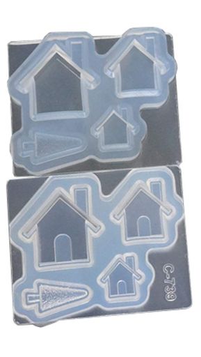 亀島商店ソフトモールドお家立体型ホビー用ツールC-739(3)