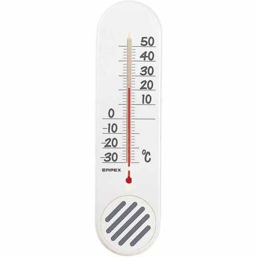 エンペックス(EMPEX)温度計湿度計アナログ壁掛けスリム日本製家リビングくらしのメモリー温度計ホワイ..