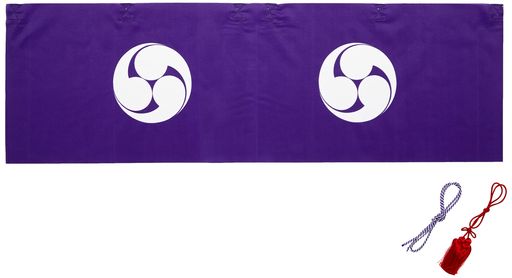 フィットポスト神幕巴入りパープル90cm