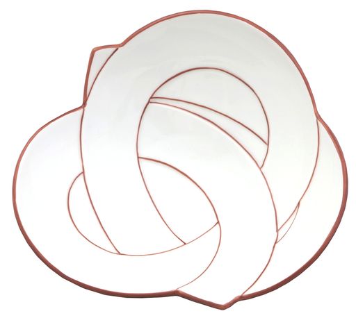 24to3西富陶磁器有田焼皿田清窯結び盛鉢ボウル皿直径約17cm迎春お正月食器日本製