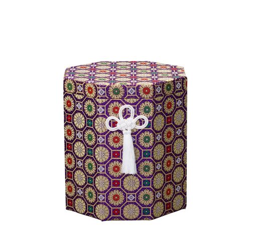 骨箱金襴亀甲柄箱(八角)[7寸壷用]|仏具仏壇用品手元供養骨壷