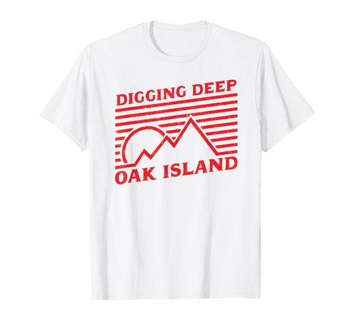 オークアイランドディープテンプルトレジャーハンティングギフトTシャツ