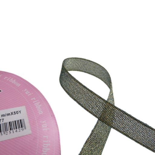 キューフラ(Q-FLA)リボン手芸メタリックリボン13mm077ハンドメイドラッピング包装服飾結婚251429