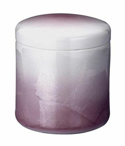 九谷焼骨壷九谷焼/銀彩ピンク[2.3寸]|仏具仏壇用品手元供養骨壷