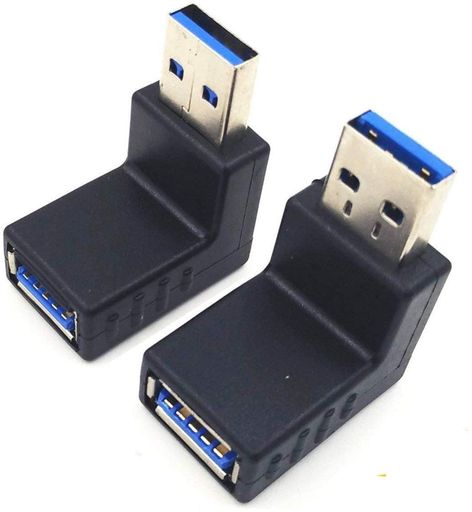 SinLoonusbl型アダプタusb3.0アダプターl字USB3.0アダプタ90度USB3.0オス-メス延長アダプタコンボ上下9..