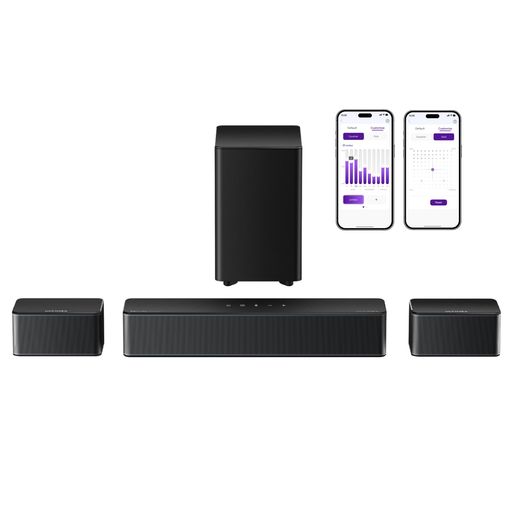 ULTIMEAサウンドバー5.1chワイヤレスサブウーファー付き320W大出力Bluetooth5.3対応3Dサラウンド夜間モード搭載ホームシアターHDMIARC/光デジタル/Optical接続重低音強化 ULTIMEAサウンドバー5.1chワイヤレスサブウーファー付き320W大出力Bluetooth5.3対応3Dサラウンド夜間モード搭載ホームシアターHDMIARC/光デジタル/Optical接続重低音強化