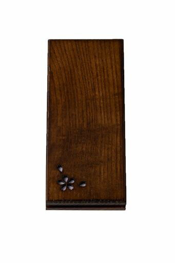 モダン過去帳ユーティリティ桜彫りダーク4.5