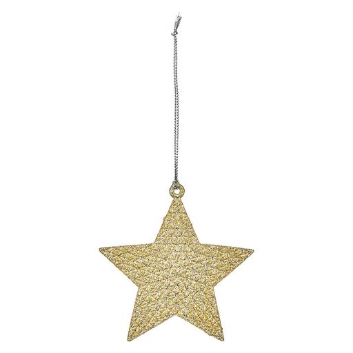 東京堂(Tokyodo)クリスマスオーナメント装飾フラットスターオーナメントゴールドL8.5xW8xD0.8cm1入XO002889-zzz