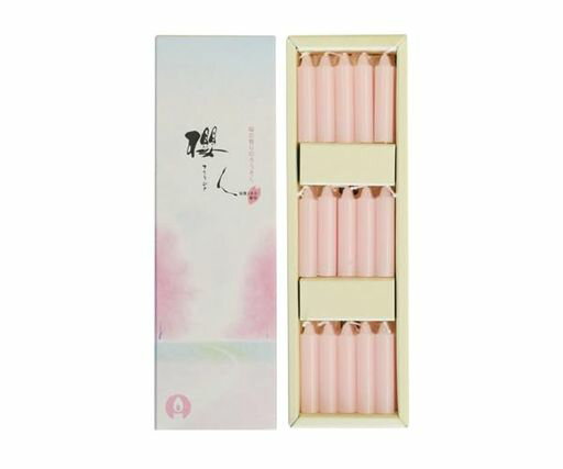 丸叶むらた桜人ろうそくスリムボックス30本入