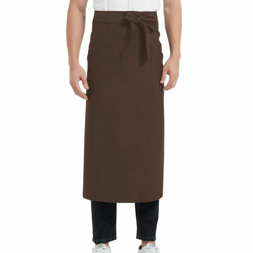 [囲物誌]エプロンサロンメンズ女性用シンプルエプロン無地前掛け腰下エプロン腰巻き男女兼用シェフ店員..