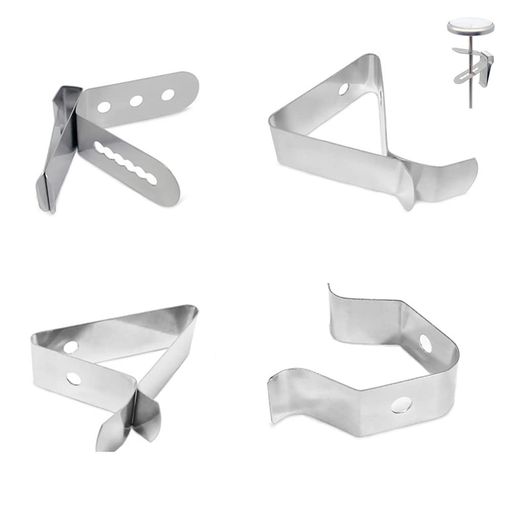 4pcs温度計クリップ温度計ホルダーステンレス鋼温度計ホルダークリップアパーチャプローブクリップ牛乳、コーヒーなどを調理するため固定温度計用