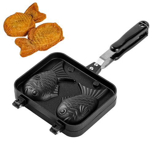 たい焼き器家庭用たい焼きメーカー直火式こびりつきにくいアルミニウム合金製たい焼き器家庭用ワッフル..