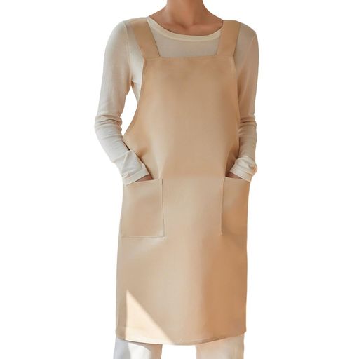 [至極の満悦]新出エプロン防水防汚便利無地おしゃれ大容量ポケットワンサイズ保育士ポケット付き料理作業用男女兼用(カーキ)