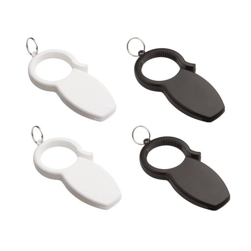 BOJIDO3in1栓抜きプラスチックらくらく実感オープナーABS4個セットボトルオープナーオープナー蓋開けフタ開けキーホルダー多機能シンプルデザイン持ち歩きしやすいアウトドア旅行(ブラッ…