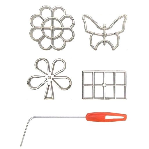 EsiFare5個セットベーキングツールワッフル型クッキーカッタークッキーかた型クッキー型抜きDIYスナッ..
