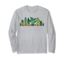 サボテンガーデナーサボテンコレクション植物サボテン長袖Tシャツ