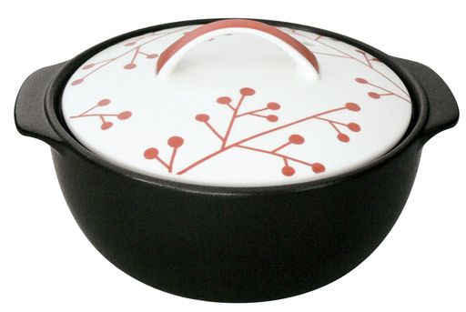 サイズ:約直径20.5x高さ12cm 重量:約1.43kg 素材:本体-耐熱陶器、フタ-磁器 原産国:マレーシア 容量:約1.5L 四日市の主婦が考えた「オリジナルレシピ」付