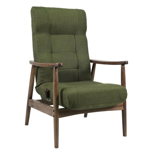 平インテリア産業リクライニングチェアグリーン