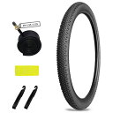 COBIVIMTB自転車タイヤ-折り畳み式マウンテンバイク自転車タイヤ組み合わせセット1/2本セット交換用タイヤ26/24x1.95チューブタイヤレバー(126...