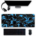マウスパッドゲーミング大型防水デスクマット耐久性良い800X300X3MM滑り止マウスパッド、大型ゲーミング、超大型XXL、ゲーミングマウスパッド、滑り止めキーボードパッド抽象的なグラフ…(2)