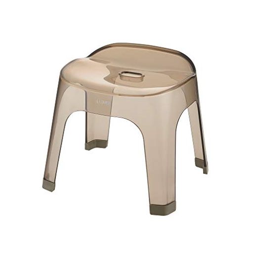 リッチェル(Richell)風呂イスバスチェアリュクレ腰かけ30Hブラウン日本製滑り止め付きおしゃれクリアプラスチックお風呂130041