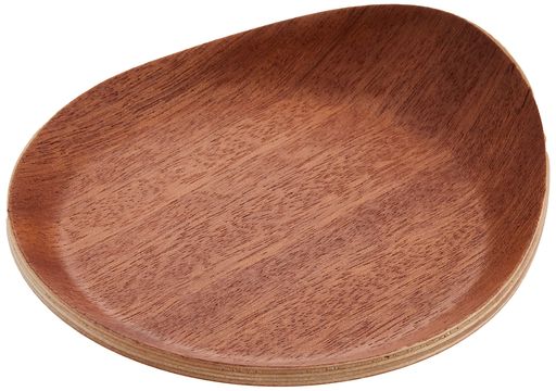 ウッドアクセサリーレッドマホガニー耳付コースター小【L-11.5S-10.3H-2.1cm】T1016055