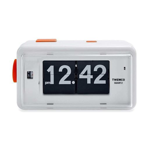 twencoTWEMCO(トゥエンコ)置き時計パタパタアラームクロックAL-30ホワイト