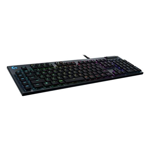 Logicool G ゲーミングキーボード G813-CK 有線 クリッキー 青軸 薄型 しっかりとした打鍵感 GLスイッチ 日本語配列 LIGHTSYNC RGB USB パススルー ゲーミング キーボード メカニカルキーボード G813 PC