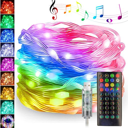 Other - NexvolixLEDイルミネーションライト多色調光調色20M/10M/5M選択可能音楽同期ミュージックセンサー搭載音に反応ストリングライトタイマー機能フェアリーライトアプリ制御クリスマスツリーラ…