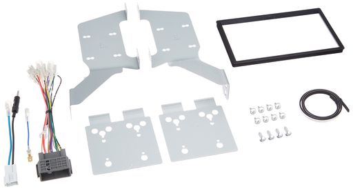 内容:1ブラケットL/R2ブラケット(パネル取付用)3パネル4電源/フロントスピーカー/リアスピーカーコネクター用(24P) 内容:5アンテナ変換コード6アンテナ電源用変換コード7スペーサー8その他 フリード/フリード+用
