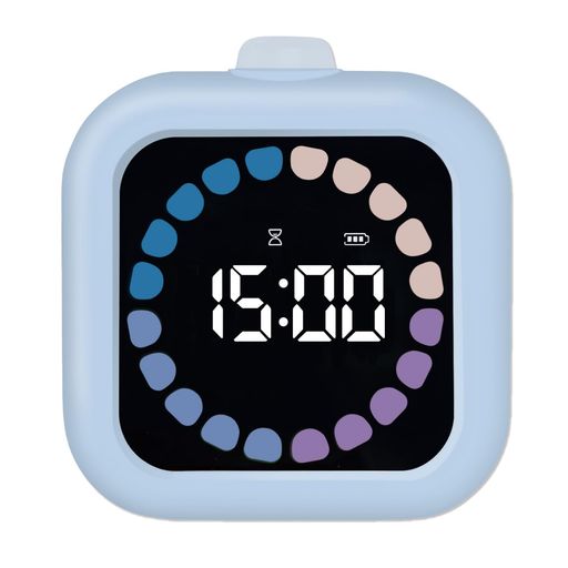 sology(ソロジー)勉強タイマーMIRAITIMER角型「時計・目覚まし・アラームの3モード」学習タイマー勉強料理ミーティングタスク管理フィットネス筋トレ卓上おしゃれブルー