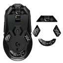 IMMOENUCマウスソールはLogicoolG903に適合しますマウスフィートマウスのガラスフットパッド2.5D円形デザイン薄型耐久性低摩擦ゲーミングマウスアクセサリー(十字パターン)