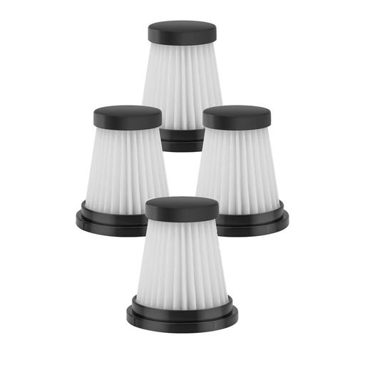商品仕様】セット内容:4個入り。サイズ:4.8x4x2.6cm。 【二重フィルター構造】プラスチックフレームとメッシュ布の二重スクリーン設計で、微細粒子を99.99%効果的に捕捉。高い濾過性能を実現。 【簡単取り付け・交換】回転式の取り付け構造で、誰でも簡単にフィルター交換可能。集塵カップの着脱もスムーズ。定期的な交換(2-3ヶ月推奨)で掃除機の性能を長期維持。髪の毛やペットの毛などにも強力対応。 【洗浄可能設計】使用前の水洗いが可能(完全乾燥必須)。清潔な状態で繰り返し使用できます。 【機種限定互換性】MOOSOO K12/K12 Pro/K13シリーズ専用設計。購入前の機種確認が重要です。