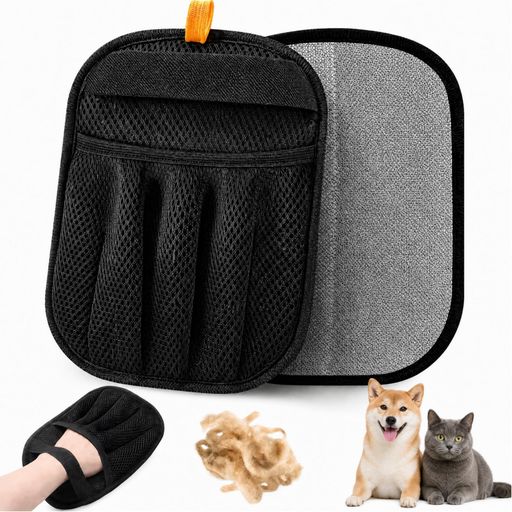 【スタイル】:5 指ベーシック款【製品内容】:除毛手袋 x1 個【サイズ】:24x18cm 【静電気吸着、簡単除毛】この猫毛取りは静電気と双方向ブラシを利用して、往復させて軽く刷るだけで、猫毛やほこりが自動的に細長い状に集まります。猫に毛づくろいをする時も、毛が飛び散る心配がなくなり、掃除が簡単で楽しいものになります。 【手袋型デザイン、柔軟に除毛】猫毛取りは手袋の形をしていて、はめると猫の背中を拭くとまるでマッサージをしているよう;ソファの隙間を清掃すると、ほこりや毛の塊が簡単に取り出せ;外出前に衣類を拭くと、毛くずがすぐなくなります。ペットであれ家具であれ、毛のあるところならどこでも刷けて、清掃の死角がないのです。 【水洗い可能で耐久性があり、繰り返し使用可能】猫毛取りは網目地とブラシ布で作られていて、汚れたら水で洗え、水を切った後も静電気とブラシの効果はそのままです。従来の毛取りシールのように紙を浪費して場所も取ることがなく、水洗いで繰り返し使えるので、お金を節約でき、環境にも優しいです。