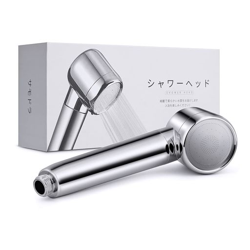サモドラシャワーヘッド節水浄水塩素除去高水圧50%増圧水圧強い除塩素アップグレード版シャワー(シルバー)
