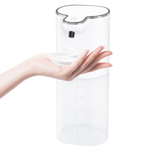 【高感度赤外線センサー】ソープディスペンサーは最先進の赤外線センサ技術を採用、センサーの反応距離は約0~7cm、手で直接ポンプに触る必要がない。わずか0.25s内で自動的に泡が出てきます。非接触式で二回目感染を避けて、ウイルス予防の対策です。ポンプ式に比べ、手指を触れずに消毒ができるため、衛生的に使用できます。 【四段階調節】自動ディスペンサーの電源スイッチを押すだけで泡出量が0.3秒、0.8秒、1.5秒、2秒四段階で切り替えられ、噴射しすぎず、無駄を防ぎます。個人の好みや用途に合わせて吐出量が変えられます。小さな子どもから大人まで簡単に手洗いができます。ふわふわな泡が出てくるため、子どもも手洗いが楽しくなること間違いなしです。 【IPX5防水機能】ハンドソープディスペンサーがIPX5の防水規格設計を採用して湿っぽい環境でも安心して洗え、いつも清潔に保てるのがうれしいです。便利なUSB充電式で、コンセントが必要ないため置き場所を選ぶ必要がありません。ディスペンサーは1回の充電で最大3ヶ月使用が可能です。