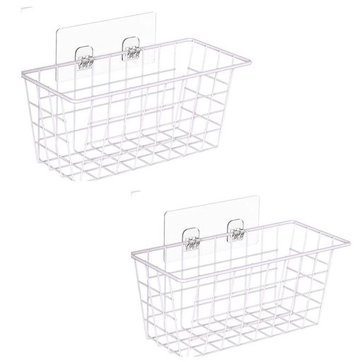 壁掛け収納かごシャンプーラックシャワーラック浴室ラック壁掛け収納ラックワイヤーかごお風呂吊り下げ..